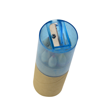 Wood Colored Pencils Set Box With Sharpener