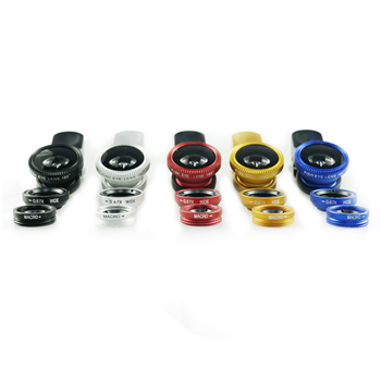 3 in 1 Universal Fish Eye & Macro Clip Camera Lens Kit for SmartPhone