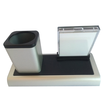 Brush Pot with Colorful Light Clock