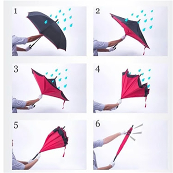 Double Layer Inverted Rain Umbrella