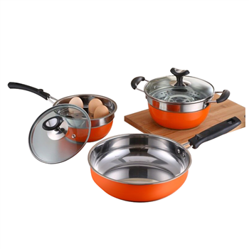 3 Pcs Colorful Pot Set