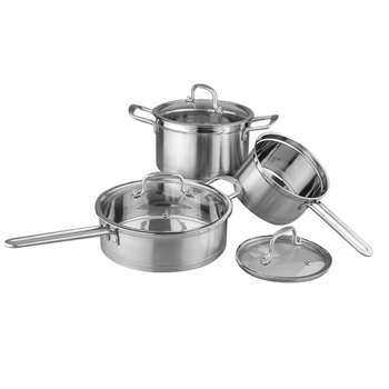 3pcs stainless steel pot set