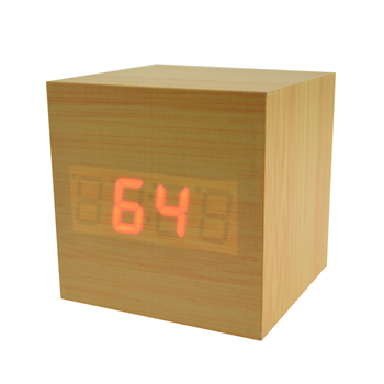 Square Wooden Clock