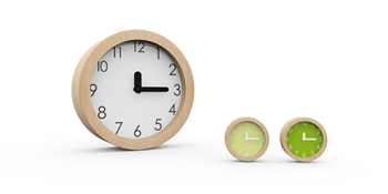 Wooden Desk Clock