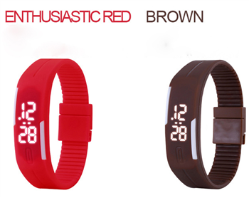 LED Silicone Sports Bracelet Watch