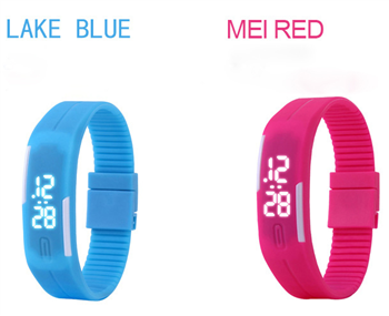 LED Silicone Sports Bracelet Watch