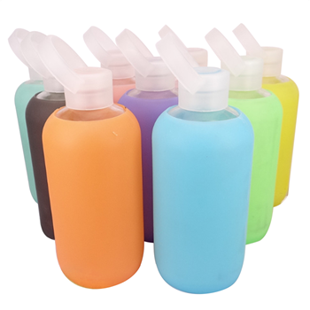 Glass Cup with Silicone Cup Sleeve