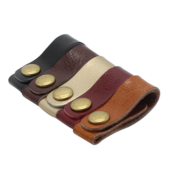 Leather Headphone Cable Cord Wrap Organizer