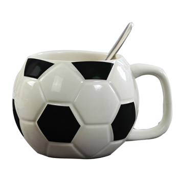 Football Shaped Ceramic Mug