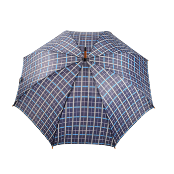 Auto Open Umbrella with Wood Crook Handle