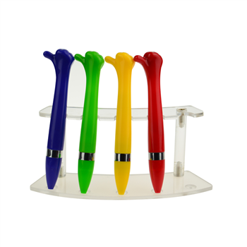 Finger Shape Twist Ballpoint Pen