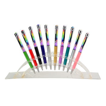 Aluminum Rainbow Crystal Ballpoint Pen