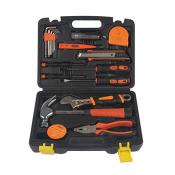 18pcs Mixed Tool Set with Plastic Toolbox Storage