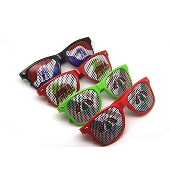 Print Pinhole Sticker Glasses