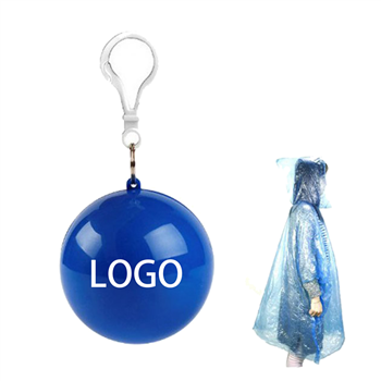 Disposable Portable Raincoats Hooked Poncho Ball
