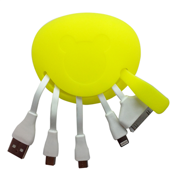 Silicone Smile Face 5 in 1 Adapter