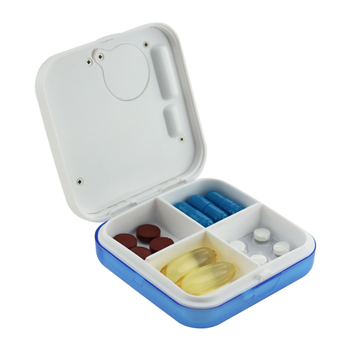 4 Inner Boxes Pill Box with Alarm Clock