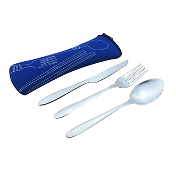 Portable Cutlery Set with Neoprene Case