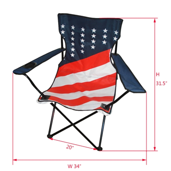 American Flag Camping Chair