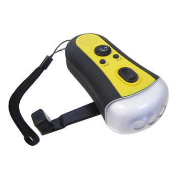 Hand Crank Emergency Radio and Led Flashlight