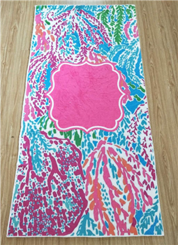 Microfiber Velour Beach Towel