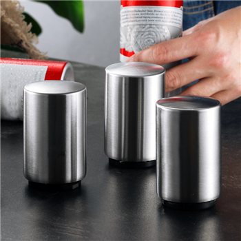 Beer Automatic Push Down Bottle Opener with Magnetic Cap Catcher