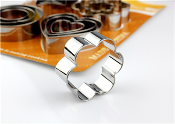 Kitchen Baking Tool Stainless Steel Dessert Biscuit Mold 12-piece Set