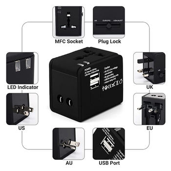 Universal Multi Functional Travel Charger Adapter