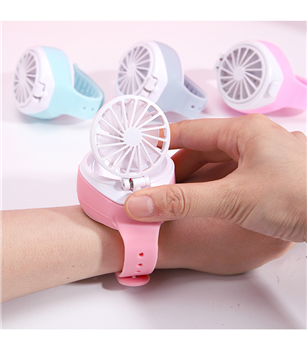 Portable USB Rechargeable Fan Watch