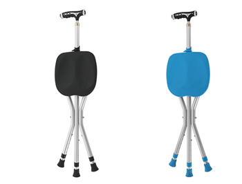 Adjustable Cane Stool With Light
