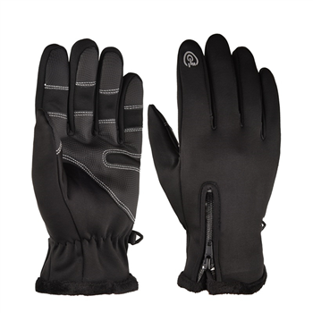 Zipper Touch Screen Gloves 