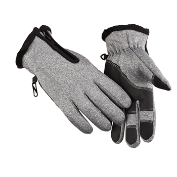 Zipper Touch Screen Gloves 