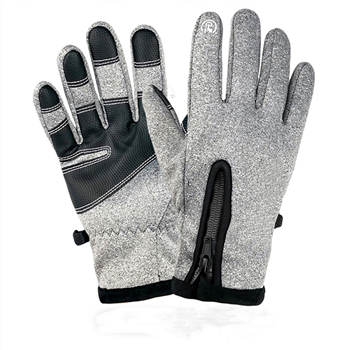 Zipper Touch Screen Gloves 