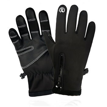 Zipper Touch Screen Gloves 