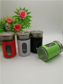 Steel Glass Condiment Dispenser Seasoning Shaker
