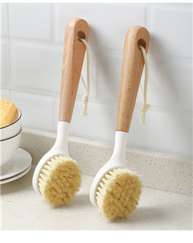 Wooden Dish Scrubber With Handle