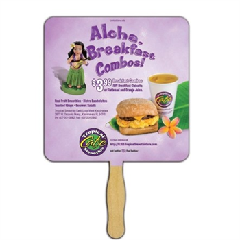 Square Hand Fan (2 Side Imprint)