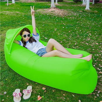 Inflatable Lounger Sofa With Sun Shade