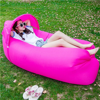 Inflatable Lounger Sofa With Sun Shade