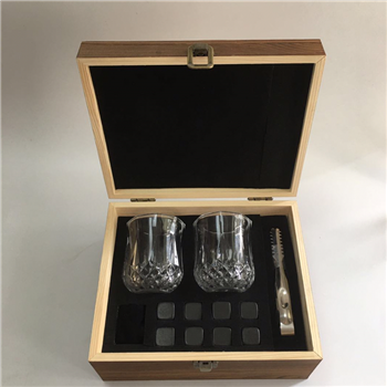 Whiskey Stones and Glass Set