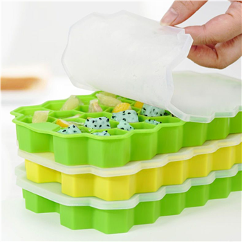 Silicone Ice Cube Tray With Lids