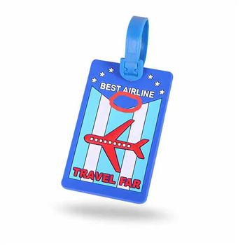 Soft PVC Promotional Travel Waterproof Luggage Tag