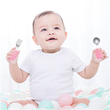 Baby Stainless Steel Fork And Spoon Set