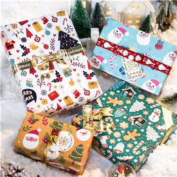Customized Christmas/ Holiday Gift Wrapping Paper Rolls 30" x 120"