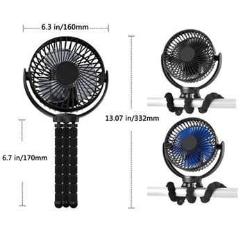 Handheld Stroller Fan with LED Lights