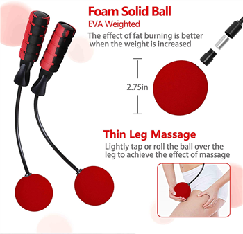 2 in 1 Cordless Indoor Jump Rope with Two Balls for Narrow Space