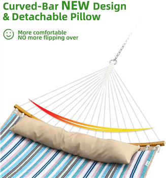 Double Hammock Swing Quilted Fabric