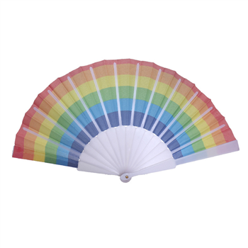 Rainbow Plastic Fan