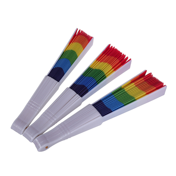 Rainbow Plastic Fan