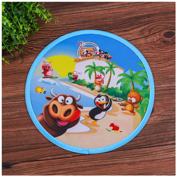 10'' Folding Nylon Flyer Frisbee Disc With Pouch